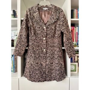 Papillon Anthropologie embroidered floral jacket, M